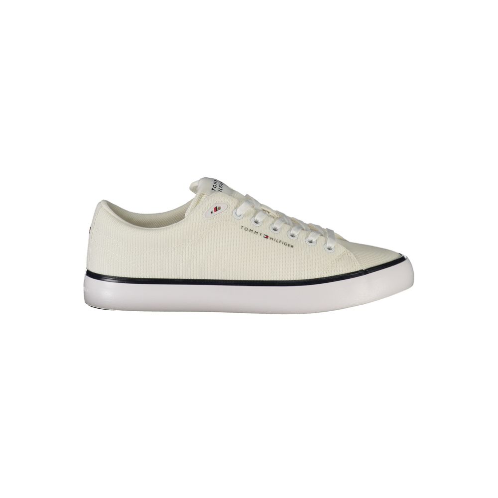 Tommy Hilfiger White Polyester Men Sneaker - Beyzy Store - Tommy Hilfiger