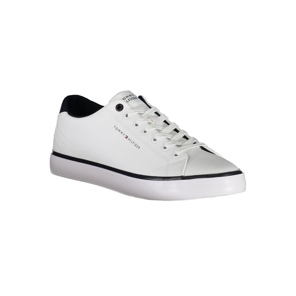 Tommy Hilfiger White Polyester Sneaker - Beyzy Store - Tommy Hilfiger