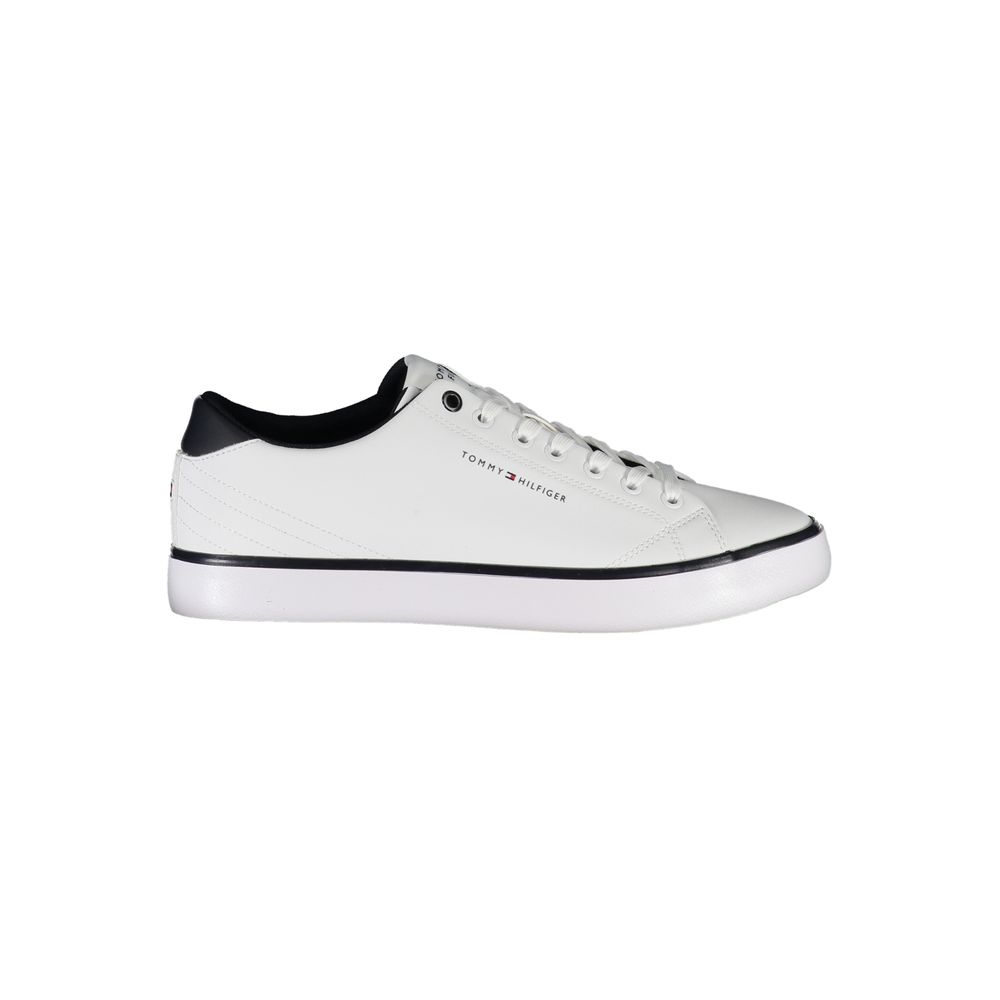 Tommy Hilfiger White Polyester Sneaker - Beyzy Store - Tommy Hilfiger