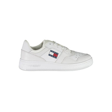 Tommy Hilfiger White Recycled Polyester Women Sneaker - Beyzy Store - Tommy Hilfiger