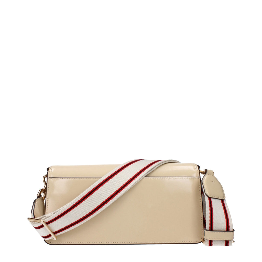 Tory Burch Beige Leather Crossbody Bag - Beyzy Store - Tory Burch