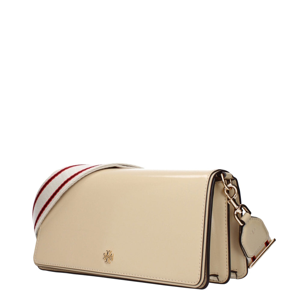 Tory Burch Beige Leather Crossbody Bag - Beyzy Store - Tory Burch