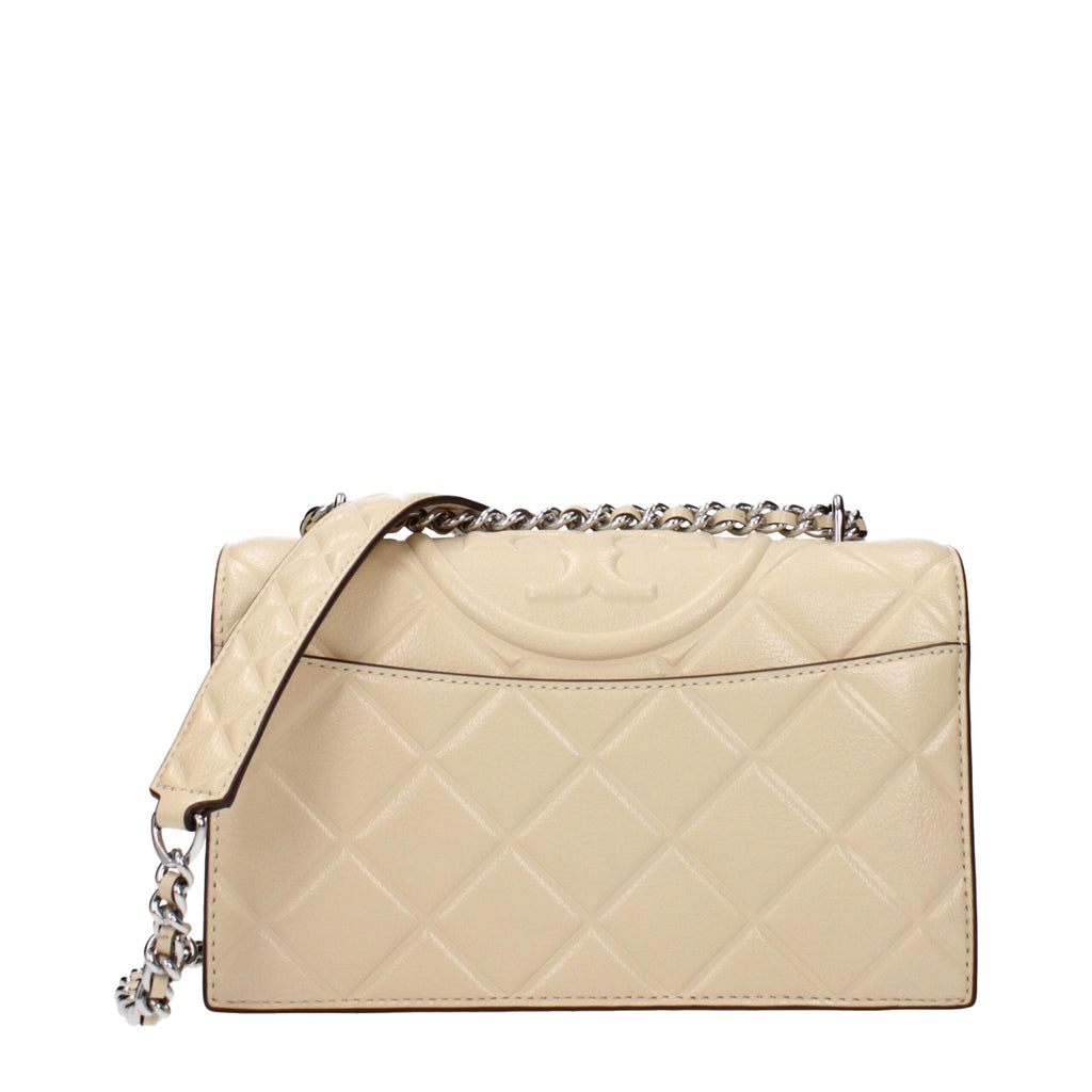 Tory Burch Beige Leather Crossbody Bags - Beyzy Store - Tory Burch