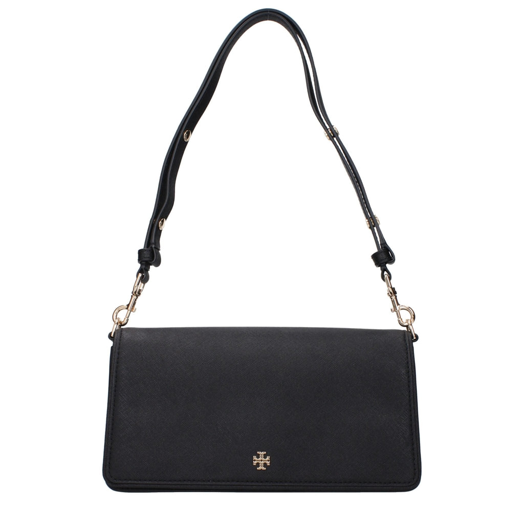 Tory Burch Black Leather Shoulder Bag - Beyzy Store - Tory Burch