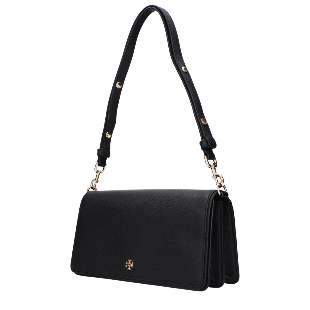 Tory Burch Black Leather Shoulder Bag - Beyzy Store - Tory Burch