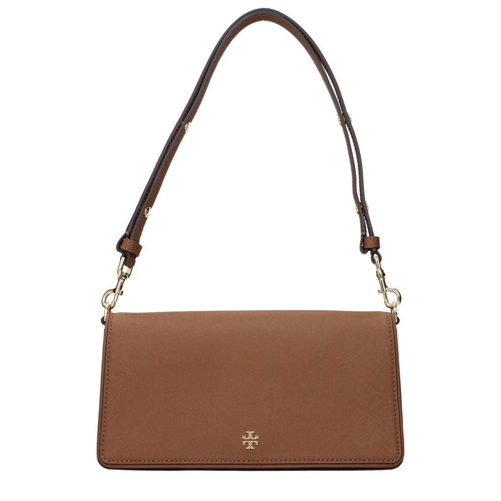 Tory Burch Brown Leather Shoulder Bag - Beyzy Store - Tory Burch