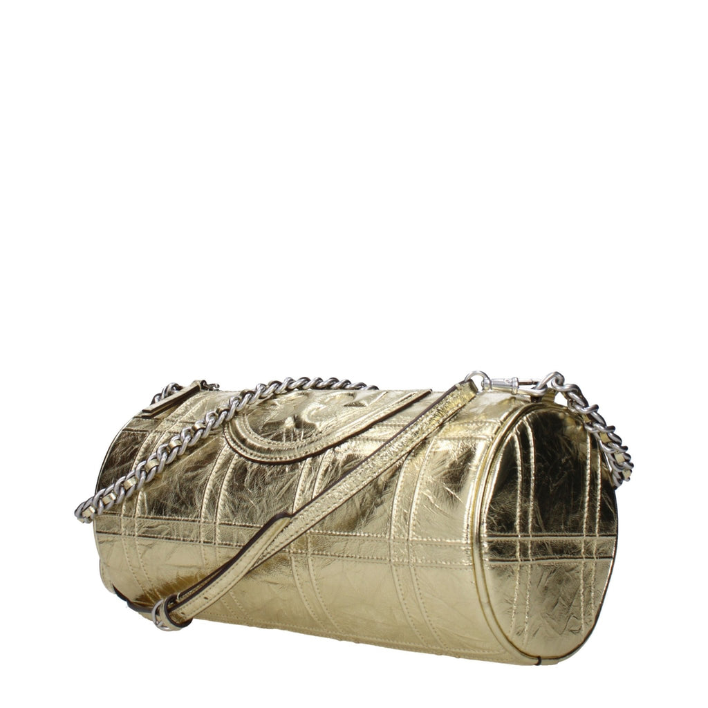 Tory Burch Gold Leather Shoulder Bag - Beyzy Store - Tory Burch