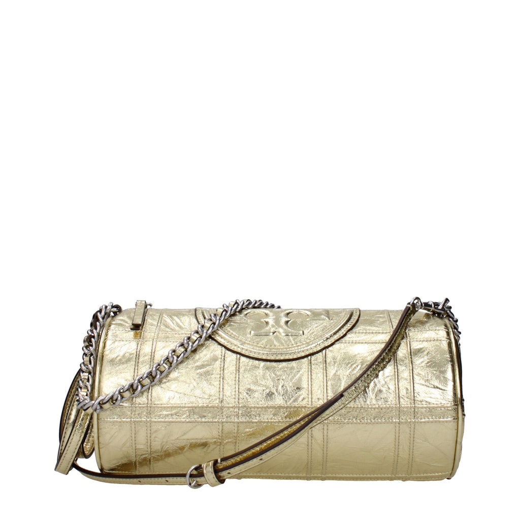 Tory Burch Gold Leather Shoulder Bag - Beyzy Store - Tory Burch