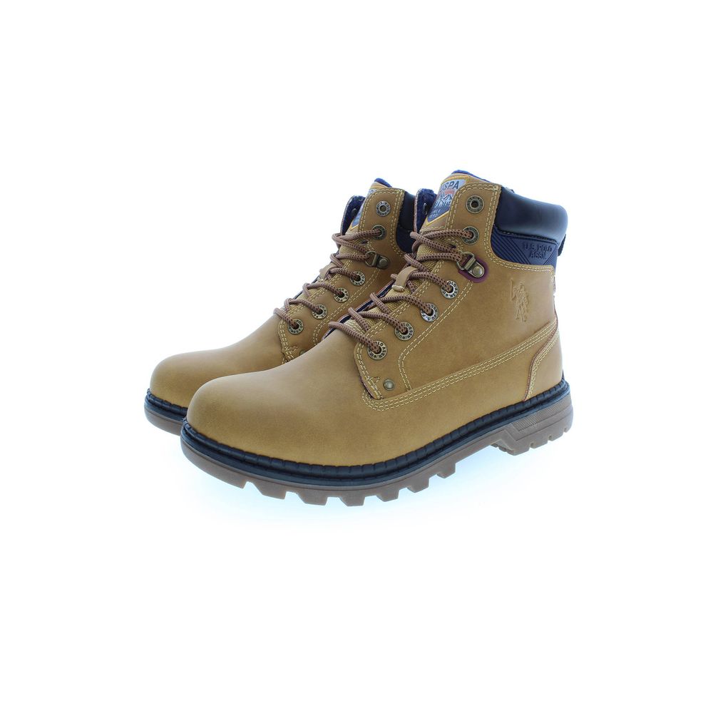 U.S. POLO ASSN. Beige Polyester Men Boot - Beyzy Store - U.S. POLO ASSN.