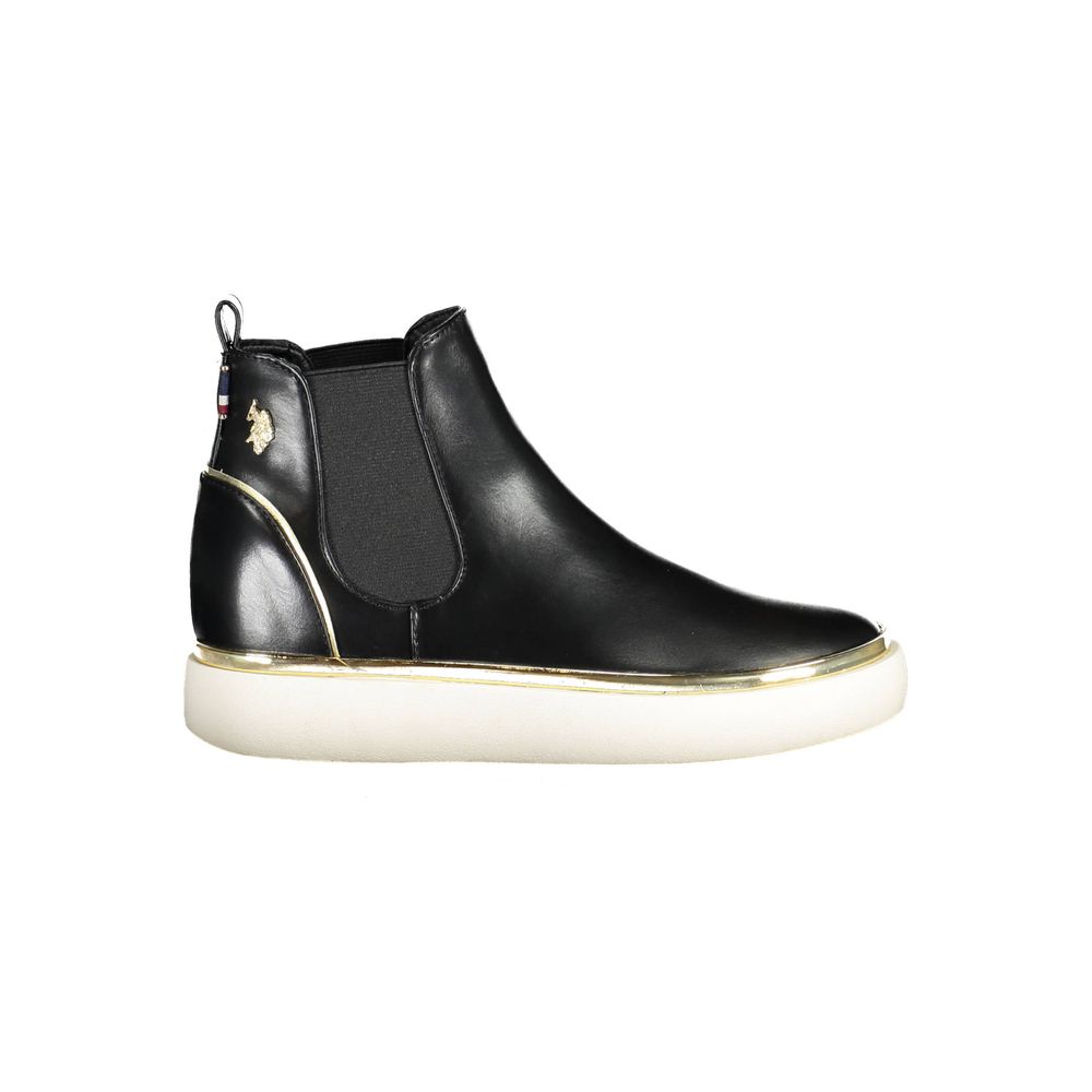 U.S. POLO ASSN. Black Polyester Women Boot - Beyzy Store - U.S. POLO ASSN.