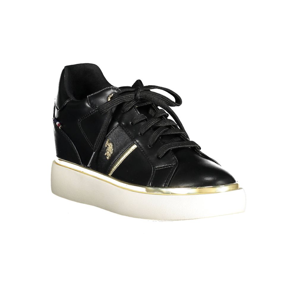 U.S. POLO ASSN. Black Polyester Women Sneaker - Beyzy Store - U.S. POLO ASSN.
