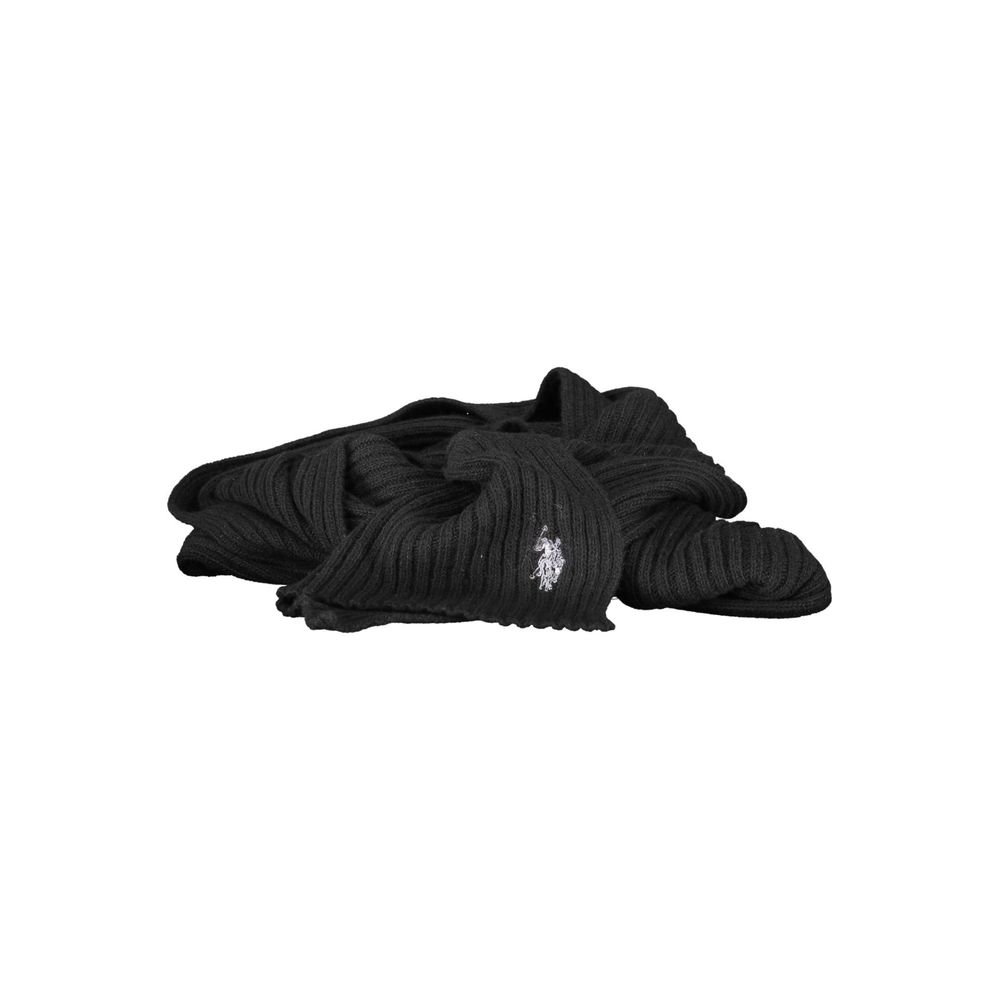 U.S. POLO ASSN. Black Wool Scarf - Beyzy Store - U.S. POLO ASSN.