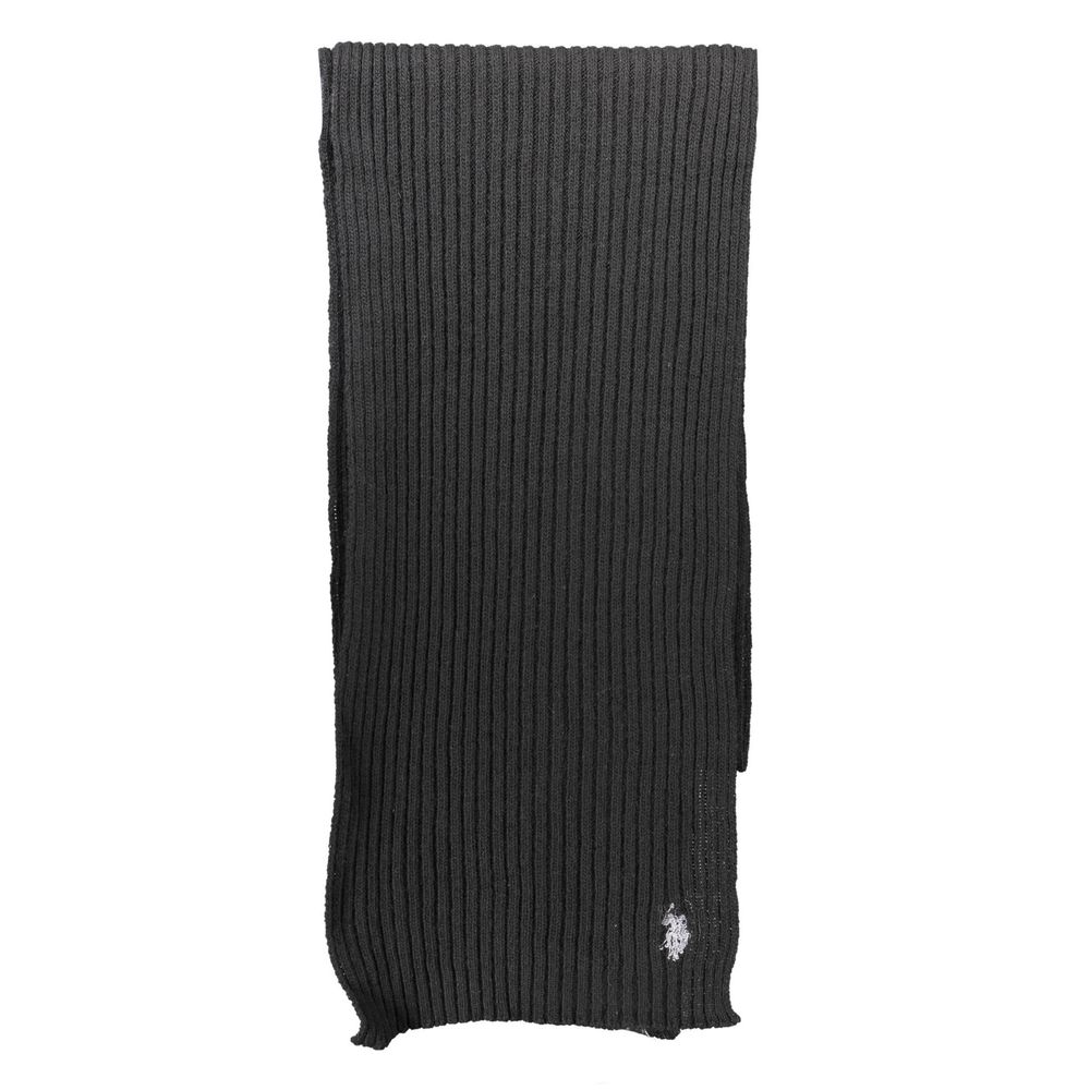 U.S. POLO ASSN. Black Wool Scarf - Beyzy Store - U.S. POLO ASSN.