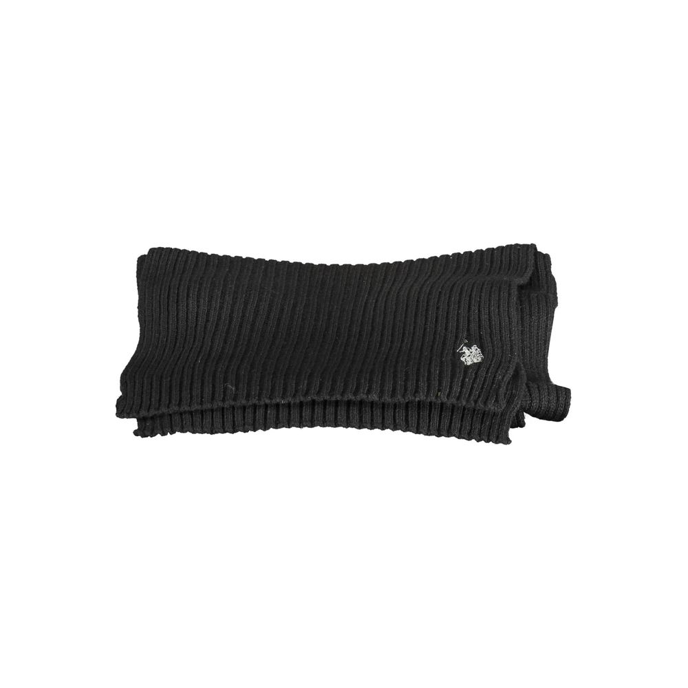 U.S. POLO ASSN. Black Wool Scarf - Beyzy Store - U.S. POLO ASSN.