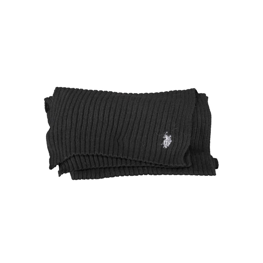 U.S. POLO ASSN. Black Wool Scarf - Beyzy Store - U.S. POLO ASSN.