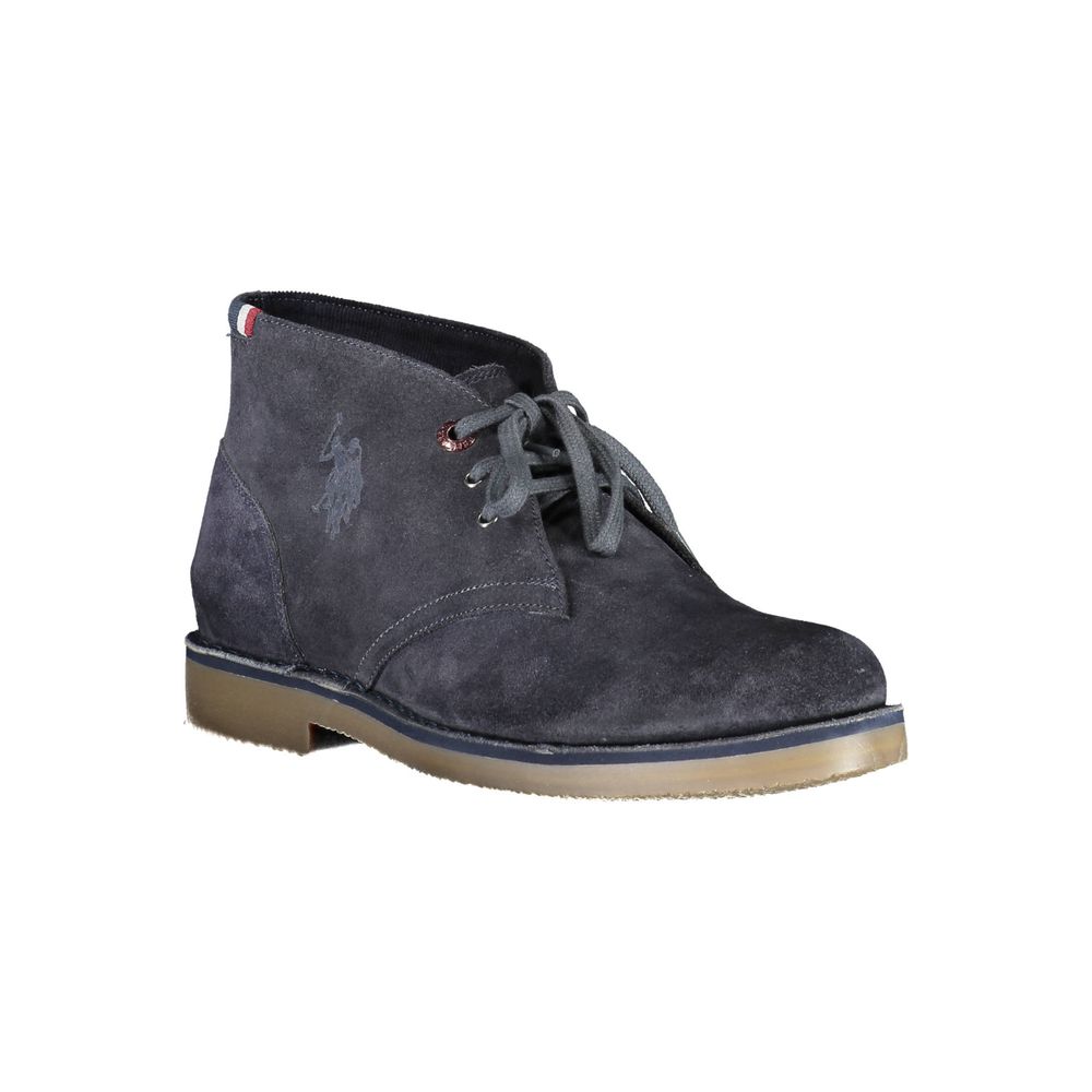 U.S. POLO ASSN. Blue Leather Mens Ankle Boot - Beyzy Store - U.S. POLO ASSN.