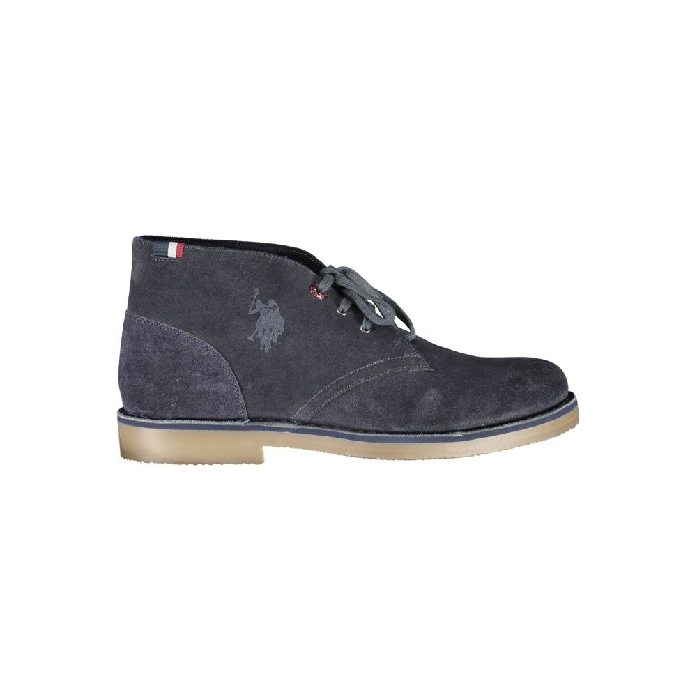 U.S. POLO ASSN. Blue Leather Mens Ankle Boot - Beyzy Store - U.S. POLO ASSN.