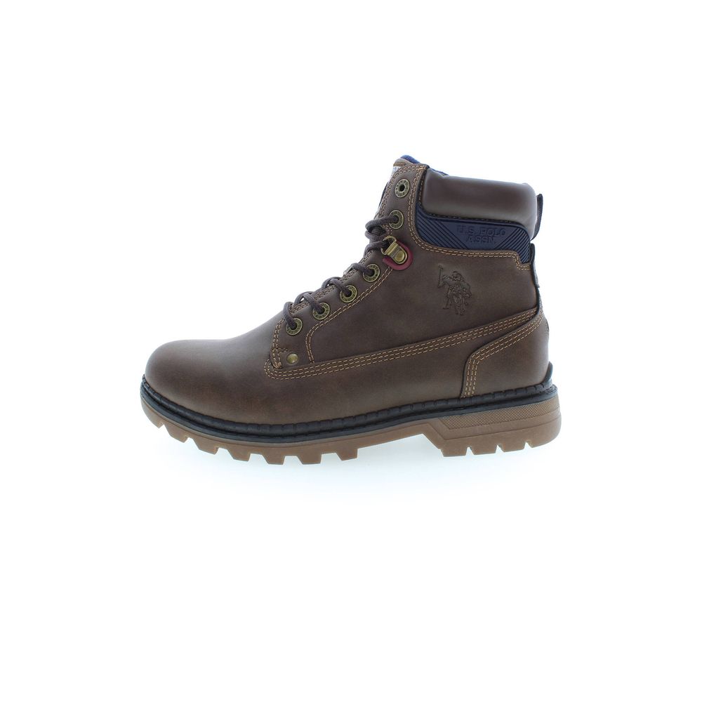U.S. POLO ASSN. Brown Polyester Men Boot - Beyzy Store - U.S. POLO ASSN.
