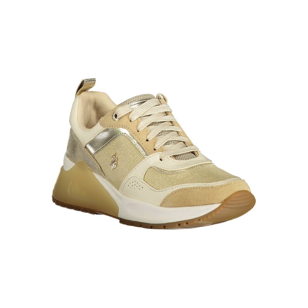 U.S. POLO ASSN. Gold Polyester Sneaker - Beyzy Store - U.S. POLO ASSN.