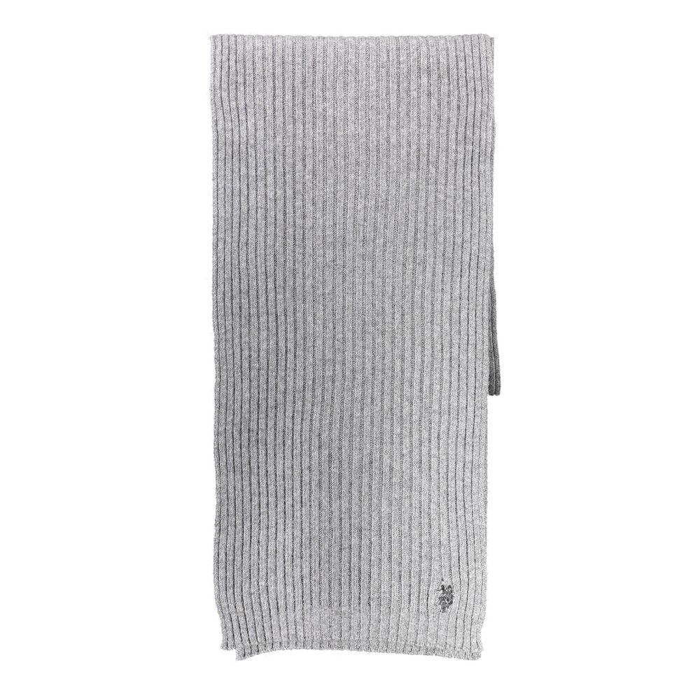 U.S. POLO ASSN. Gray Wool Scarf - Beyzy Store - U.S. POLO ASSN.