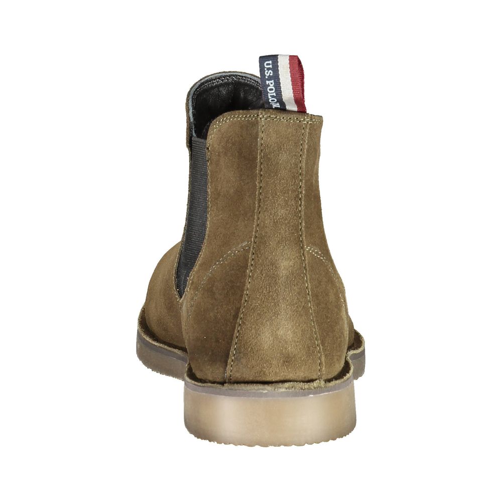 U.S. POLO ASSN. Green Leather Men Ankle Boot - Beyzy Store - U.S. POLO ASSN.