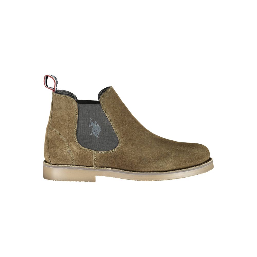 U.S. POLO ASSN. Green Leather Men Ankle Boot - Beyzy Store - U.S. POLO ASSN.