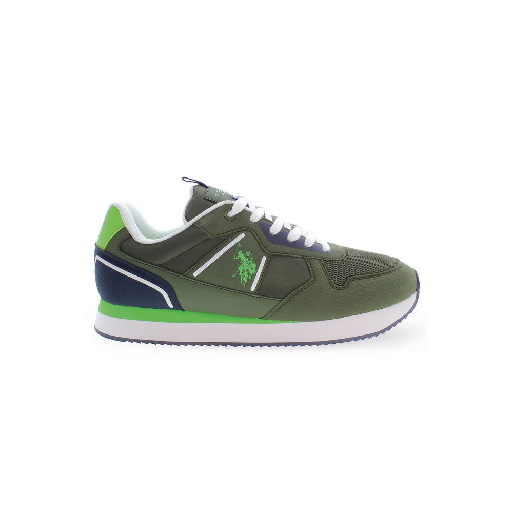 U.S. POLO ASSN. Green Polyester Men Sneaker - Beyzy Store - U.S. POLO ASSN.