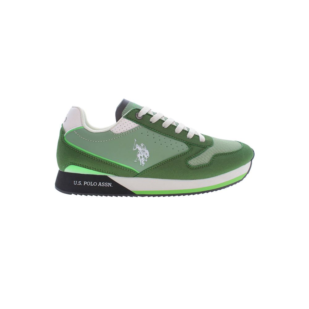 U.S. POLO ASSN. Green Polyester Men Sneaker - Beyzy Store - U.S. POLO ASSN.