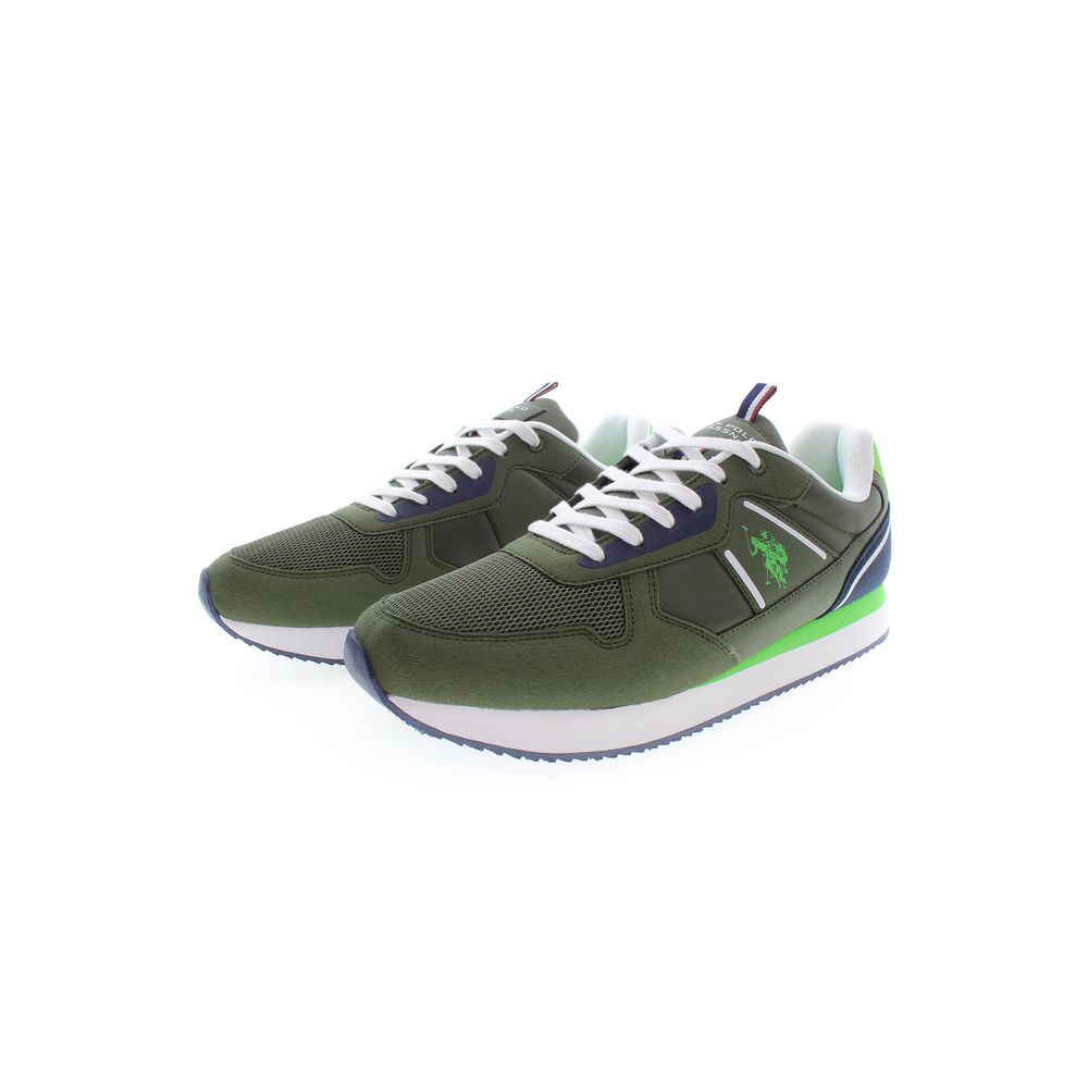 U.S. POLO ASSN. Green Polyester Men Sneaker - Beyzy Store - U.S. POLO ASSN.