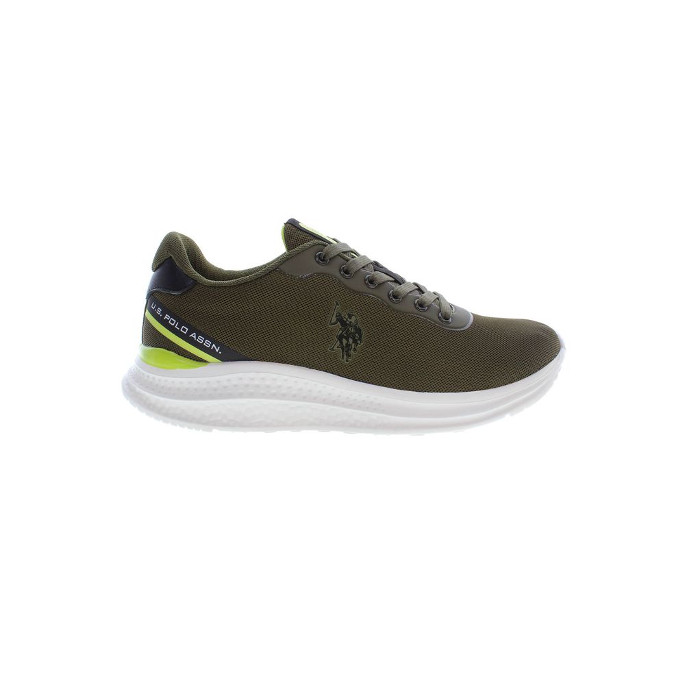 U.S. POLO ASSN. Green Polyester Men Sneaker - Beyzy Store - U.S. POLO ASSN.