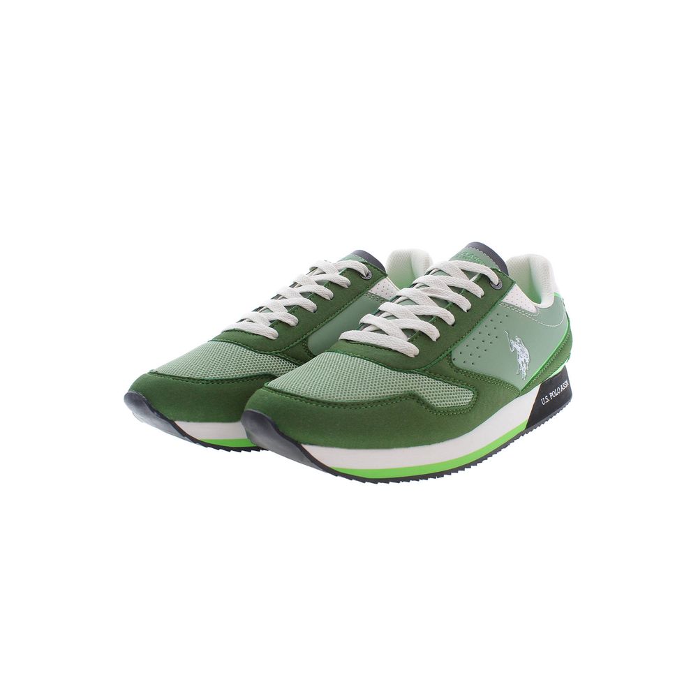 U.S. POLO ASSN. Green Polyester Men Sneaker - Beyzy Store - U.S. POLO ASSN.