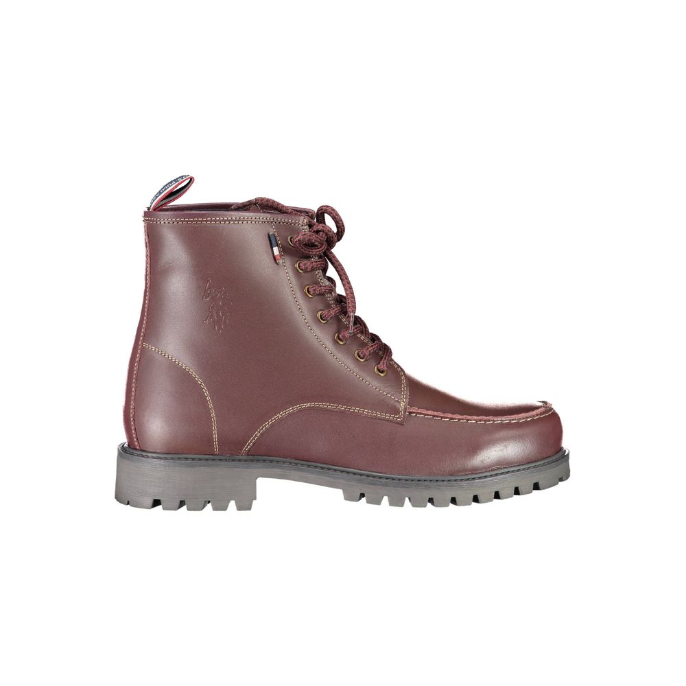 U.S. POLO ASSN. Red Leather Men Boot - Beyzy Store - U.S. POLO ASSN.