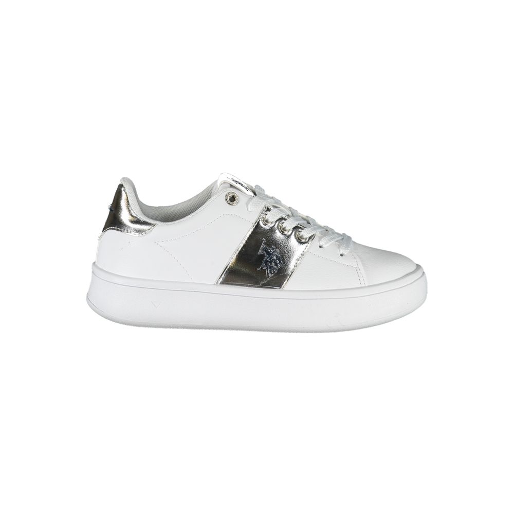 U.S. POLO ASSN. White Polyester Sneaker - Beyzy Store - U.S. POLO ASSN.