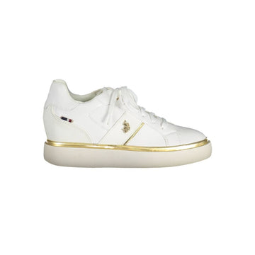 U.S. POLO ASSN. White Polyester Women Sneaker - Beyzy Store - U.S. POLO ASSN.