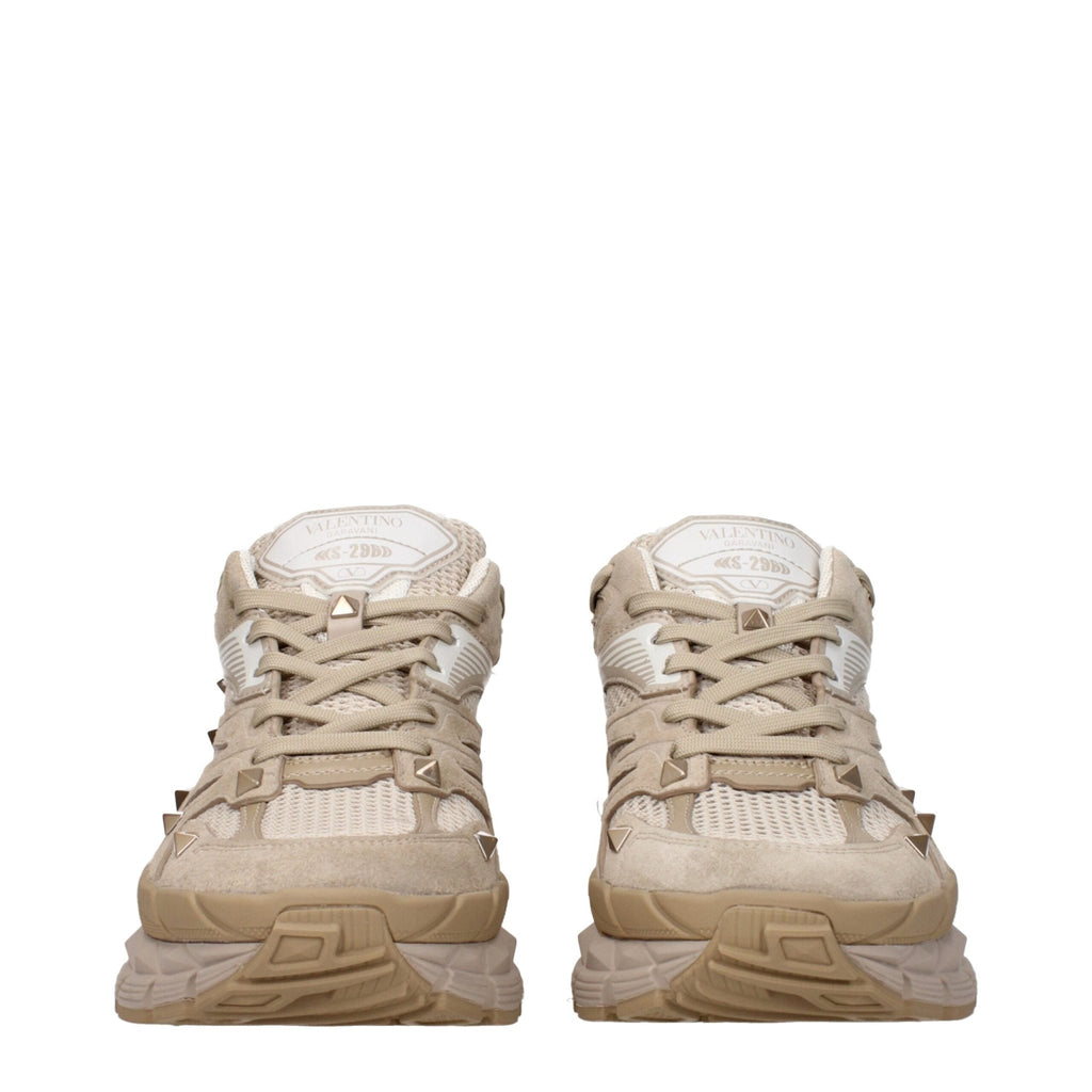 Valentino Garavani Beige Fabric Sneakers - Beyzy Store - Valentino Garavani