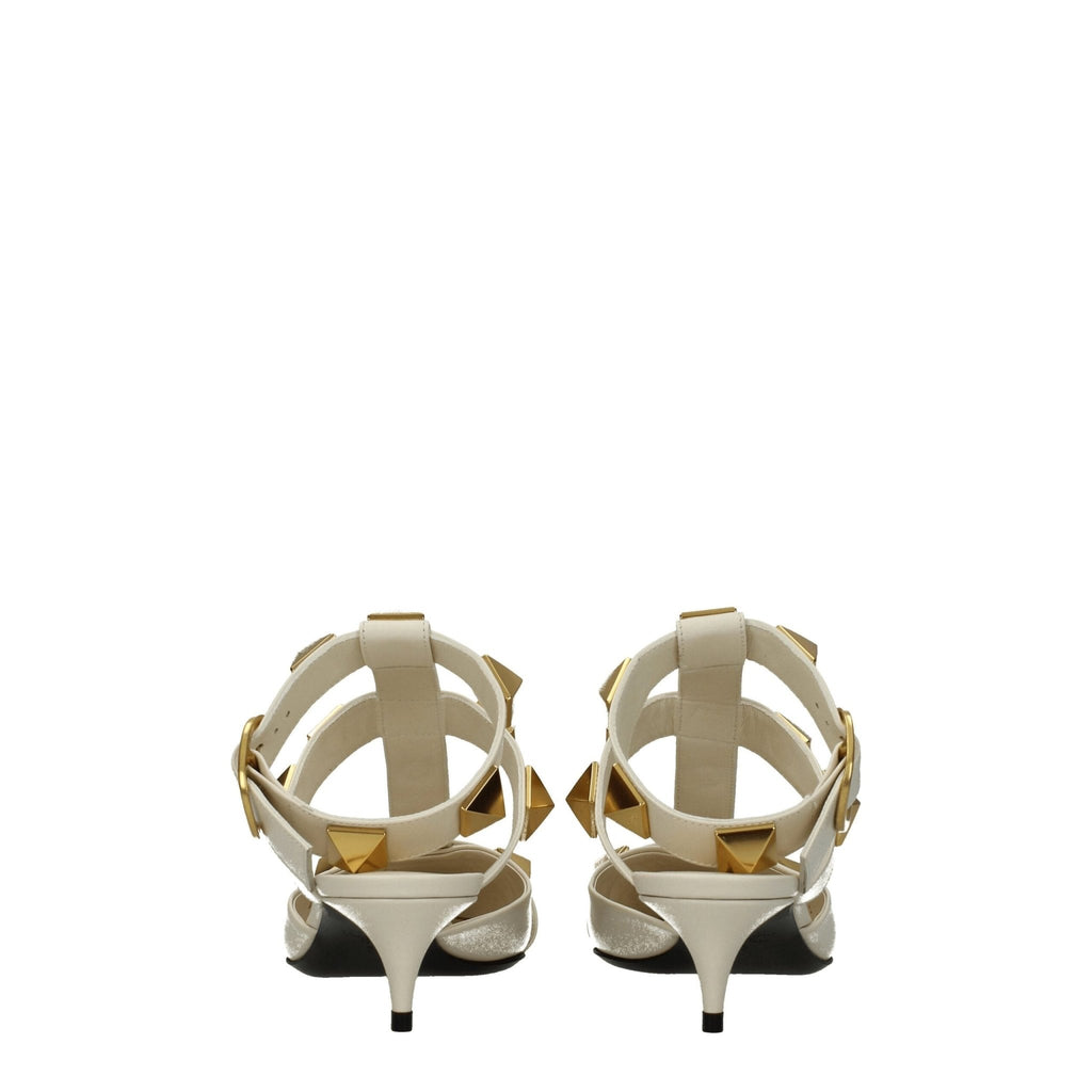 Valentino Garavani Beige Leather Sandal - Beyzy Store - Valentino Garavani