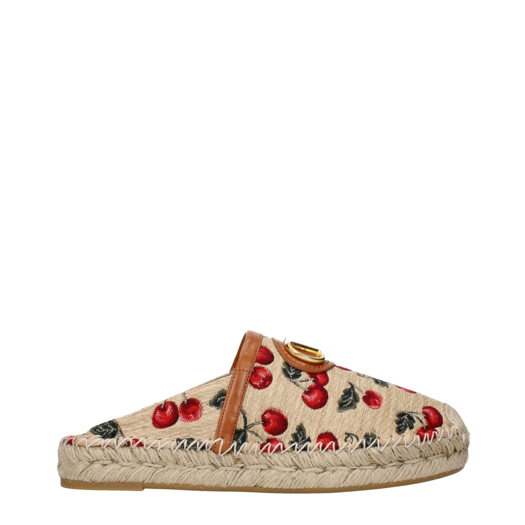 Valentino Garavani Beige Raffia Slippers Sandals - Beyzy Store - Valentino Garavani