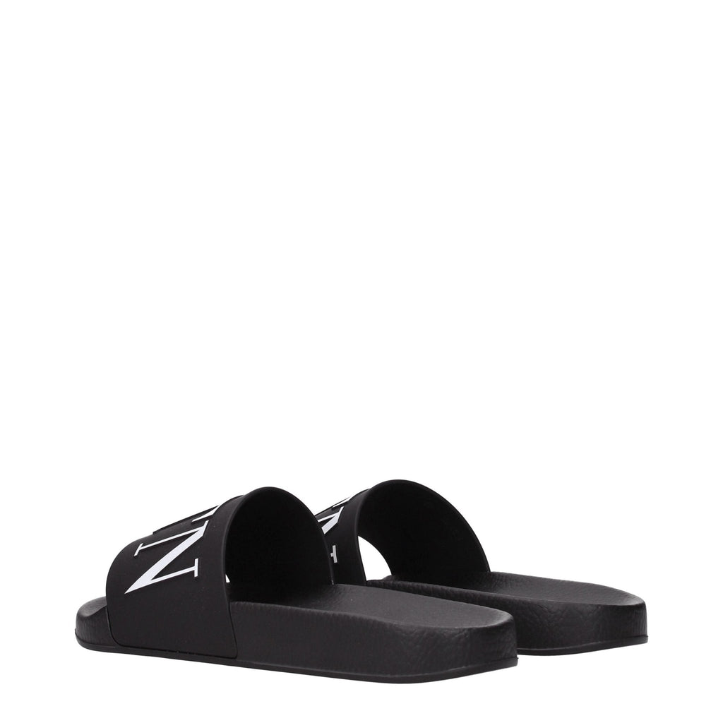 Valentino Garavani Black Cotton Slippers Sandals - Beyzy Store - Valentino Garavani