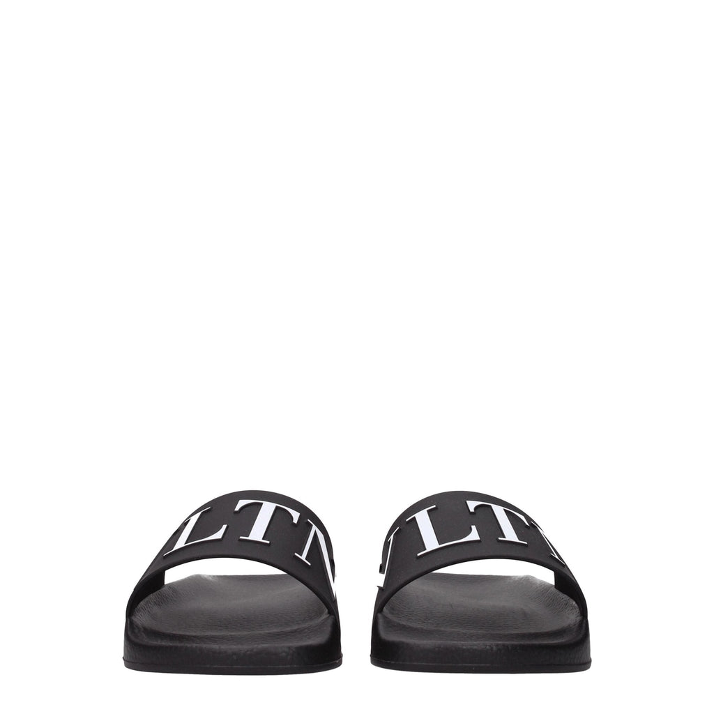 Valentino Garavani Black Cotton Slippers Sandals - Beyzy Store - Valentino Garavani