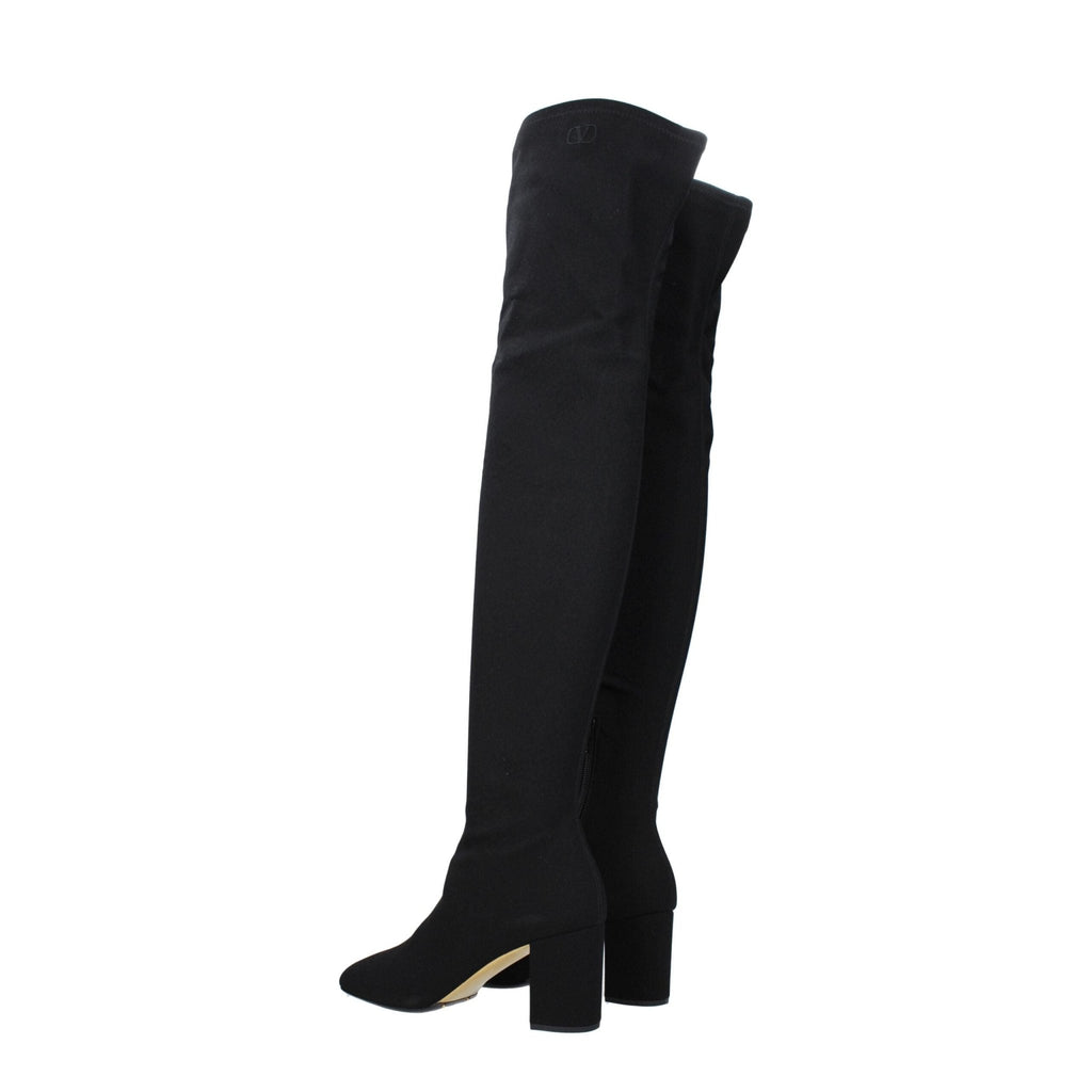 Valentino Garavani Black Fabric Boot - Beyzy Store - Valentino Garavani