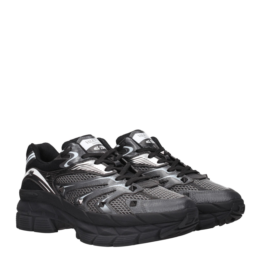 Valentino Garavani Black Fabric Sneakers - Beyzy Store - Valentino Garavani