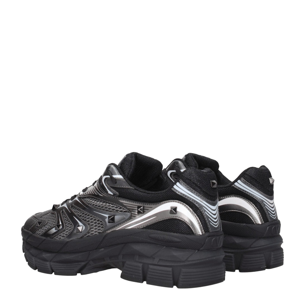 Valentino Garavani Black Fabric Sneakers - Beyzy Store - Valentino Garavani