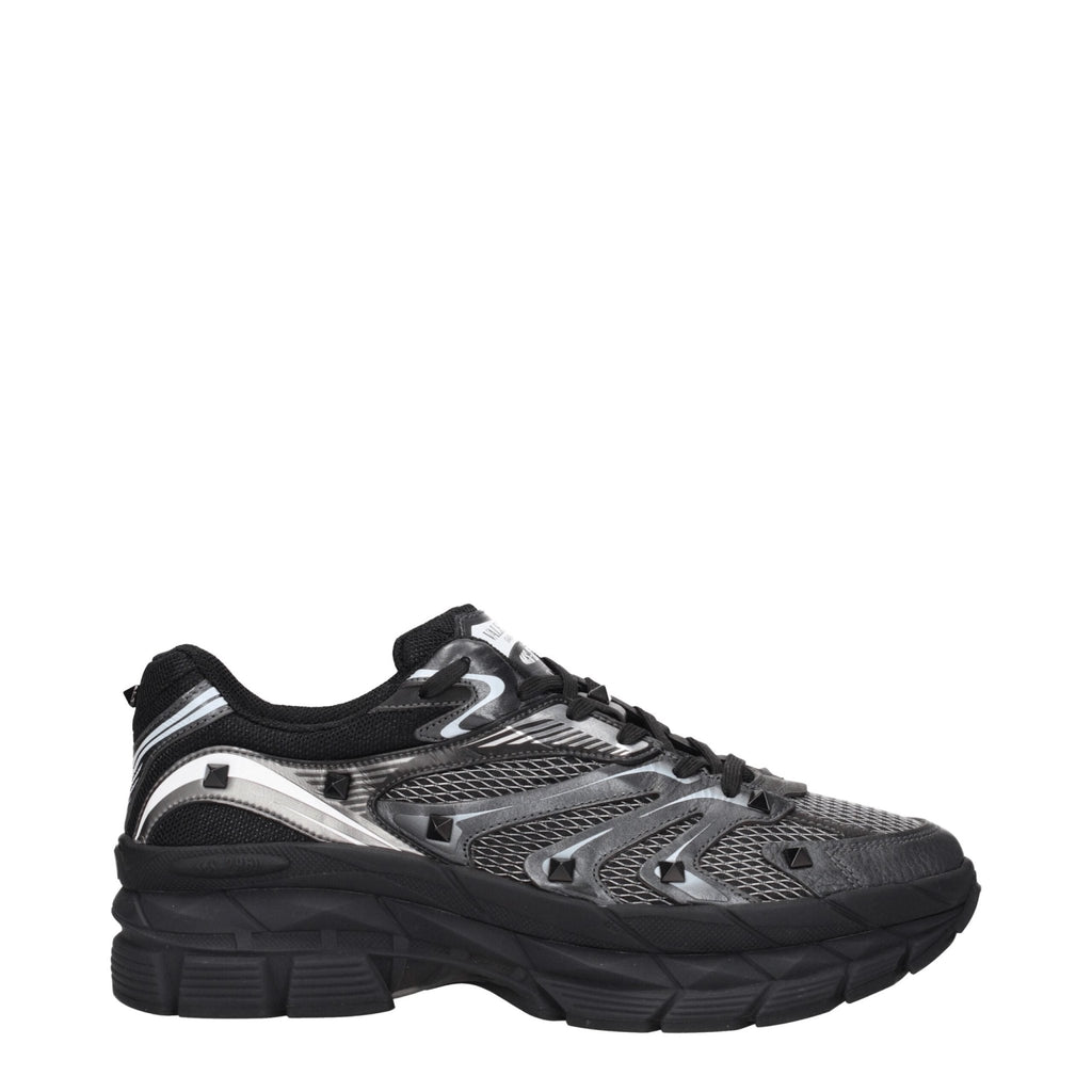 Valentino Garavani Black Fabric Sneakers - Beyzy Store - Valentino Garavani