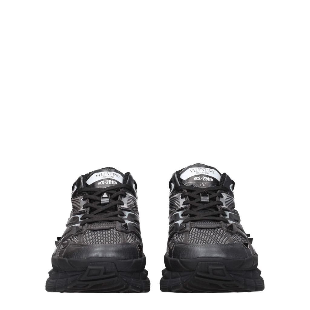 Valentino Garavani Black Fabric Sneakers - Beyzy Store - Valentino Garavani