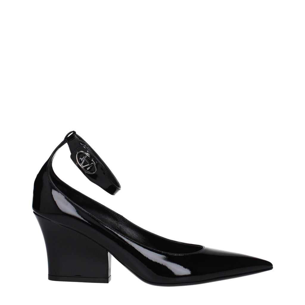 Valentino Garavani Black Leather Broch - Beyzy Store - Valentino Garavani