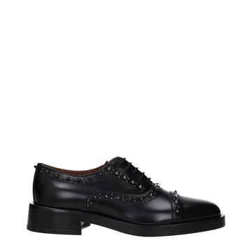 Valentino Garavani Black Leather Oxfords And Derby - Beyzy Store - Valentino Garavani