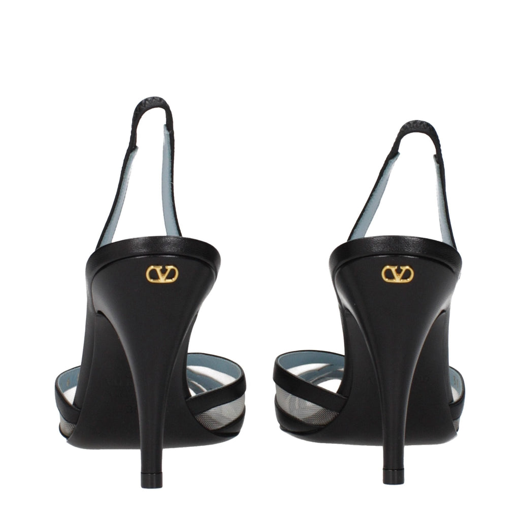 Valentino Garavani Black Leather Pumps - Beyzy Store - Valentino Garavani