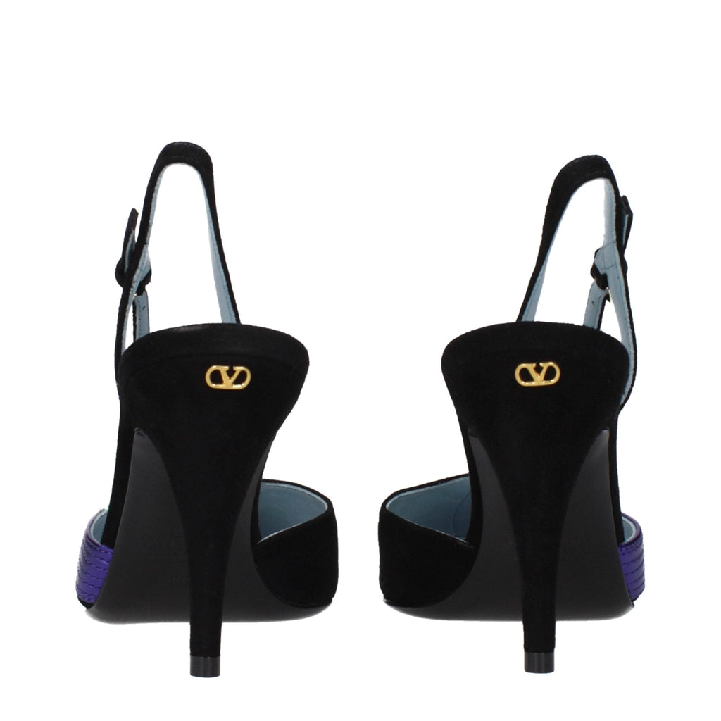 Valentino Garavani Black Leather Pumps - Beyzy Store - Valentino Garavani