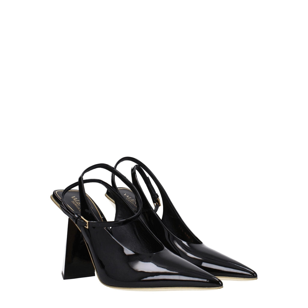 Valentino Garavani Black Leather Sandal - Beyzy Store - Valentino Garavani