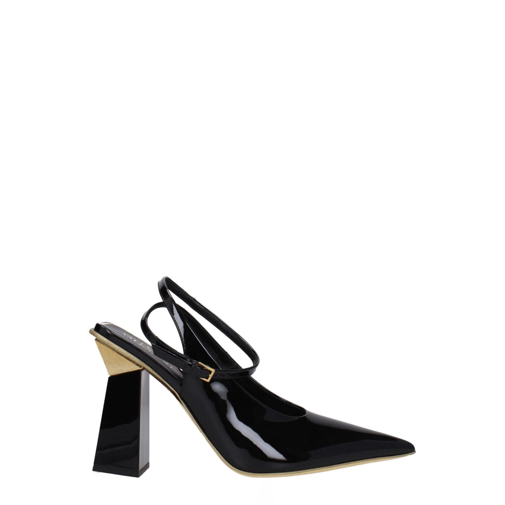 Valentino Garavani Black Leather Sandal - Beyzy Store - Valentino Garavani